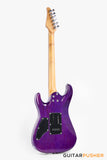 Soloking MS-1 Custom 24 HSS Quilt with Rosewood FB JESCAR - in Purple Wakesurf