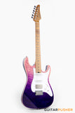 Soloking MS-1 Classic MKII Flat Top with 5A Quilt Special Run - Deep Purple Surf
