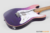 Soloking MS-1 Classic MKII Flat Top with 5A Quilt Special Run - Deep Purple Surf