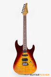 Soloking MS-1 Custom 22 HSS Flat Top with Rosewood FB JESCAR - in Fire Wakesurf