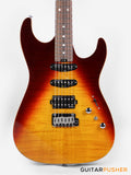 Soloking MS-1 Custom 22 HSS Flat Top with Rosewood FB JESCAR - in Fire Wakesurf