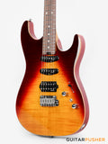 Soloking MS-1 Custom 22 HSS Flat Top with Rosewood FB JESCAR - in Fire Wakesurf