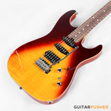 Soloking MS-1 Custom 22 HSS Flat Top with Rosewood FB JESCAR - in Fire Wakesurf