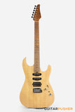 Soloking MS-1 Custom 24 HSS Flat Top FMN Elite with Roasted Flame Maple Neck - Natural Satin