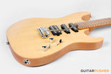 Soloking MS-1 Custom 24 HSS Flat Top FMN Elite with Roasted Flame Maple Neck - Natural Satin