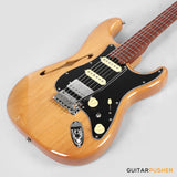 Soloking MS-1 Thinline Artisan FMN with Roasted Flame NeckNafiri Special Run JESCAR - Natural Mocha