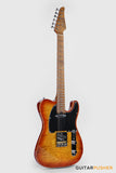 Soloking MT-1 FM Artisan with Solid Flame Top in Honeyburst