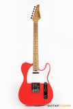 Soloking MT-1 Vintage MKII with Roasted Maple Neck and FB in Fiesta Red
