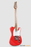 Soloking MT-1 Vintage FMN with Roasted Flame Maple Neck in Fiesta Red Nafiri Special Run