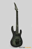 Solar Guitars A1.7FR FB Flame Trans Black Matte 7-String Electric Guitar w/ Floyd Rose 1000