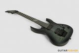 Solar Guitars A1.7FR FB Flame Trans Black Matte 7-String Electric Guitar w/ Floyd Rose 1000