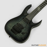 Solar Guitars A1.7FR FB Flame Trans Black Matte 7-String Electric Guitar w/ Floyd Rose 1000