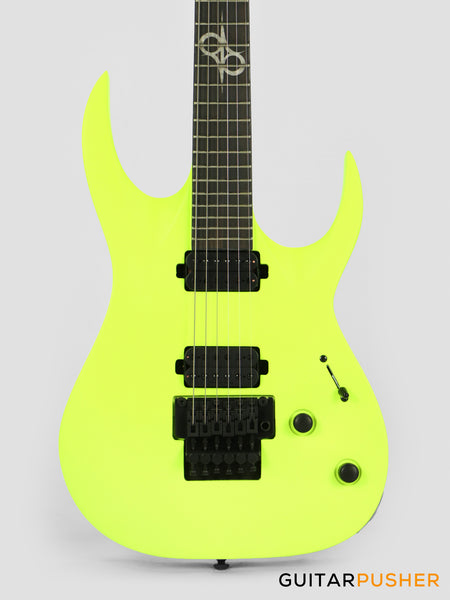 Solar Guitars A2.6FR LN Lemon Neon Matte Electric Guitar w/ Floyd