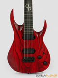 Solar Guitars A2.7TBR Trans Blood Red Matte 7-String Electric Guitar