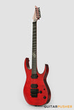 Solar Guitars S1.6 Electric Guitar w/ Floyd Rose - Flame Blood Red Matte