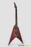 Solar Guitars V1.6 Canibalismo Blood Red Open Pore w/ Blood Splatter Electric Guitar