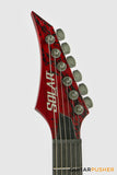 Solar Guitars V1.6 Canibalismo Blood Red Open Pore w/ Blood Splatter Electric Guitar