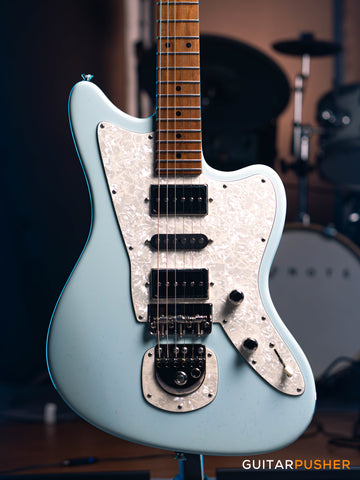 Tom Anderson Guitarworks Raven-Family Raven Classic Solid/Traditional, Alder Body P90 P90 Electric Guitar - Sonic Blue