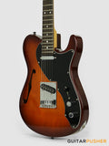 Tagima Brazil Series T-920 Semi-Hollow T-Style Electric Guitar (Honeyburst) Rosewood Fingerboard/Black Pickguard