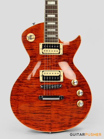 Tagima Mirach FL Flamed Maple Top Les Paul (Transparent Amber)