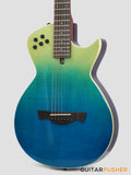 Tagima Modena Steel String Thinline Acoustic-Electric Guitar - Transparent Blue