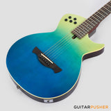 Tagima Modena Steel String Thinline Acoustic-Electric Guitar - Transparent Blue