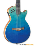 Tagima Modena Steel String Thinline Acoustic-Electric Guitar - Transparent Blue