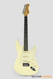 Tagima TG-500 S-Style Woodstock Series - White Vintage (Ebony Fingerboard/Alpine White Pickguard)