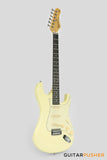 Tagima TG-500 S-Style Woodstock Series - White Vintage (Ebony Fingerboard/Alpine White Pickguard)