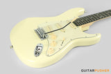 Tagima TG-500 S-Style Woodstock Series - White Vintage (Ebony Fingerboard/Alpine White Pickguard)