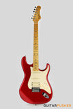 Tagima TG-540 HSS S-Style Woodstock Series -  Metallic Red (Maple Fingerboard/Alpine White Pickguard)