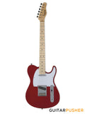 Tagima T-550 T-Style Electric Guitar (Maple Fingerboard/White Pickguard) - Candy Apple Red