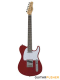 Tagima T-550 T-Style Electric Guitar (Techwood Fingerboard/White Pickguard) - Candy Apple Red