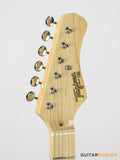 Tagima New T-635 Classic Series S Style Electric Guitar - Black (Maple Fingerboard/Mint Green Pickguard)
