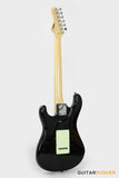Tagima New T-635 Classic Series S Style Electric Guitar - Black (Maple Fingerboard/Mint Green Pickguard)