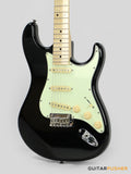 Tagima New T-635 Classic Series S Style Electric Guitar - Black (Maple Fingerboard/Mint Green Pickguard)