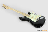 Tagima New T-635 Classic Series S Style Electric Guitar - Black (Maple Fingerboard/Mint Green Pickguard)