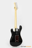 Tagima New T-635 Classic Series S Style Electric Guitar - Black (Maple Fingerboard/Tortoise Shell Pickguard)