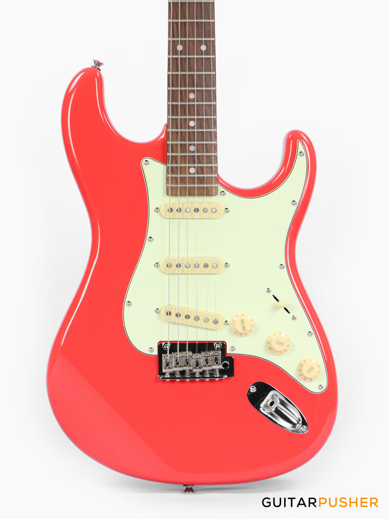 Tagima T-635 Stratocaster - Fiesta Red (Rosewood Fingerboard / Mint Pi ...