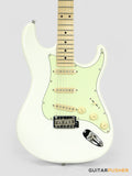 Tagima New T-635 Classic Series S Style Electric Guitar - Olympic White (Maple Fingerboard/Mint Green Pickguard)
