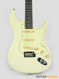 Tagima New T-635 Classic Series S Style Electric Guitar - Olympic White (Rosewood Fingerboard/Mint Green Pickguard)