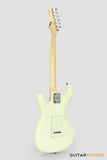 Tagima New T-635 Classic Series S Style Electric Guitar - Vintage White (Maple Fingerboard/Mint Green Pickguard)