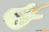 Tagima New T-635 Classic Series S Style Electric Guitar - Vintage White (Maple Fingerboard/Mint Green Pickguard)