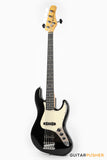 Tagima TW-73 '73 5-String Jazz Bass Black (Rosewood Fingerboard / Alpine White Pickguard)