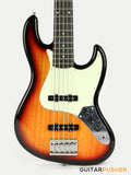 Tagima TW-73 JB Bass 5-String - Vintage Sunburst (Rosewood Fingerboard/Mint Green Pickguard)