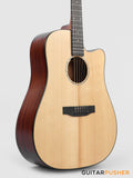 Tyma D-3C NSE Solid Sitka Spruce Top Mahogany Dreadnought Acoustic-Electric Guitar with T-200 MAX preamp