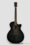 Tyma G-10 BKSE Solid Top Auditorium Acoustic-Electric Guitar with T-200 preamp