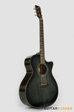 Tyma G-10 BKSE Solid Top Auditorium Acoustic-Electric Guitar with T-200 preamp