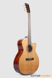Tyma G-15E Solid Sitka Spruce Top Mahogany Auditorium Nylon String Acoustic-Electric Guitar with T-200 MAX preamp