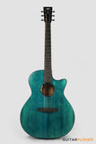 Tyma G-3 CBE Solid Sitka Spruce Top Mahogany Auditorium Acoustic-Electric Guitar with T-200 MAX preamp (Ice Blue)